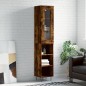 Credenza Rovere Fumo 34,5x34x180 cm in Legno Multistrato Credenza Rovere Fumo 34,5x34x180 cm in Legno Multistrato