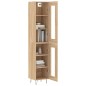 Credenza Rovere Sonoma 34,5x34x180 cm in Legno Multistrato Credenza Rovere Sonoma 34,5x34x180 cm in Legno Multistrato