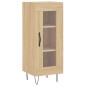 Credenza Rovere Sonoma 34,5x34x180 cm in Legno Multistrato Credenza Rovere Sonoma 34,5x34x180 cm in Legno Multistrato
