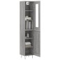 Credenza Grigio Sonoma 34,5x34x180 cm in Legno Multistrato Credenza Grigio Sonoma 34,5x34x180 cm in Legno Multistrato
