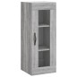 Credenza Grigio Sonoma 34,5x34x180 cm in Legno Multistrato Credenza Grigio Sonoma 34,5x34x180 cm in Legno Multistrato
