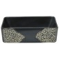 Lavabo da Appoggio Nero Rettangolare 46x35,5x13 cm Ceramica Lavabo da Appoggio Nero Rettangolare 46x35,5x13 cm Ceramica