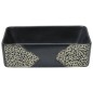 Lavabo da Appoggio Nero Rettangolare 46x35,5x13 cm Ceramica Lavabo da Appoggio Nero Rettangolare 46x35,5x13 cm Ceramica