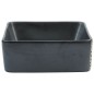 Lavabo da Appoggio Nero Rettangolare 46x35,5x13 cm Ceramica Lavabo da Appoggio Nero Rettangolare 46x35,5x13 cm Ceramica