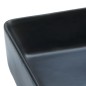 Lavabo da Appoggio Nero Rettangolare 46x35,5x13 cm Ceramica Lavabo da Appoggio Nero Rettangolare 46x35,5x13 cm Ceramica