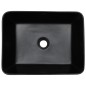 Lavabo Appoggio Nero e Blu Rettangolare 46x35,5x13 cm Ceramica