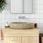 Lavabo da Appoggio Sabbia Ovale 59x40x15 cm Ceramica Lavabo da Appoggio Sabbia Ovale 59x40x15 cm Ceramica