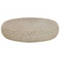 Lavabo da Appoggio Sabbia Ovale 59x40x15 cm Ceramica Lavabo da Appoggio Sabbia Ovale 59x40x15 cm Ceramica