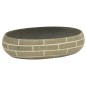 Lavabo da Appoggio Multicolore Ovale 59x40x15 cm Ceramica Lavabo da Appoggio Multicolore Ovale 59x40x15 cm Ceramica