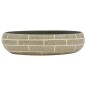 Lavabo da Appoggio Multicolore Ovale 59x40x15 cm Ceramica Lavabo da Appoggio Multicolore Ovale 59x40x15 cm Ceramica