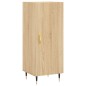 Credenza Rovere Sonoma 34,5x34x180 cm in Legno Multistrato Credenza Rovere Sonoma 34,5x34x180 cm in Legno Multistrato