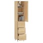 Credenza Rovere Sonoma 34,5x34x180 cm in Legno Multistrato Credenza Rovere Sonoma 34,5x34x180 cm in Legno Multistrato