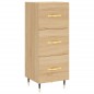 Credenza Rovere Sonoma 34,5x34x180 cm in Legno Multistrato Credenza Rovere Sonoma 34,5x34x180 cm in Legno Multistrato