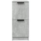 Credenze 2 pz Grigio Cemento 30x30x70 cm in Legno Multistrato Credenze 2 pz Grigio Cemento 30x30x70 cm in Legno Multistrato