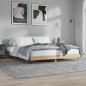 vidaXL Giroletto senza Materasso Rovere Sonoma 160x200cm in Truciolato vidaXL Giroletto senza Materasso Rovere Sonoma 160x200cm in Truciolato