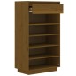 Scarpiera Miele 60x34x105 cm in Legno Massello di Pino Scarpiera Miele 60x34x105 cm in Legno Massello di Pino