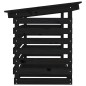 Portalegna Nero 108x73x79 cm in Legno Massello di Pino Portalegna Nero 108x73x79 cm in Legno Massello di Pino