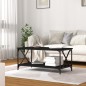 vidaXL Tavolino da Salotto Nero 100x50x45 cm Legno Multistrato e Ferro vidaXL Tavolino da Salotto Nero 100x50x45 cm Legno Multistrato e Ferro