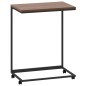 Tavolino con Ruote Nero 55x35x70 cm in Legno Multistrato Tavolino con Ruote Nero 55x35x70 cm in Legno Multistrato
