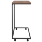 Tavolino con Ruote Nero 55x35x70 cm in Legno Multistrato Tavolino con Ruote Nero 55x35x70 cm in Legno Multistrato
