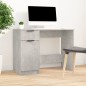 Scrivania Grigio Cemento 100x50x75 cm in Legno Multistrato