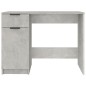 Scrivania Grigio Cemento 100x50x75 cm in Legno Multistrato