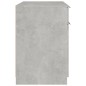 Scrivania Grigio Cemento 100x50x75 cm in Legno Multistrato