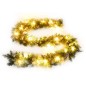 Ghirlanda Natalizia con Luci a LED 2,7 m in PVC Verde Ghirlanda Natalizia con Luci a LED 2,7 m in PVC Verde