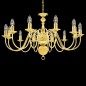 vidaXL Lampadario Dorato per 12 Lampadine E14