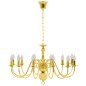 vidaXL Lampadario Dorato per 12 Lampadine E14