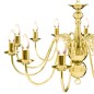 vidaXL Lampadario Dorato per 12 Lampadine E14
