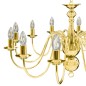 vidaXL Lampadario Dorato per 12 Lampadine E14