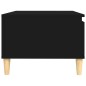 Tavolino da Salotto Nero 90x50x36,5 cm in Legno Multistrato