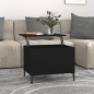 Tavolino da Salotto Nero 60x44,5x45 cm in Legno Multistrato Tavolino da Salotto Nero 60x44,5x45 cm in Legno Multistrato