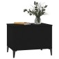 Tavolino da Salotto Nero 60x44,5x45 cm in Legno Multistrato Tavolino da Salotto Nero 60x44,5x45 cm in Legno Multistrato