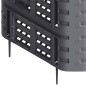 Compostiera da Giardino Nera 93,3x93,3x146 cm 1000 L Compostiera da Giardino Nera 93,3x93,3x146 cm 1000 L