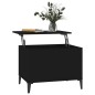 Tavolino da Salotto Nero 60x44,5x45 cm in Legno Multistrato Tavolino da Salotto Nero 60x44,5x45 cm in Legno Multistrato