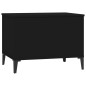 Tavolino da Salotto Nero 60x44,5x45 cm in Legno Multistrato Tavolino da Salotto Nero 60x44,5x45 cm in Legno Multistrato