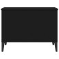 Tavolino da Salotto Nero 60x44,5x45 cm in Legno Multistrato Tavolino da Salotto Nero 60x44,5x45 cm in Legno Multistrato
