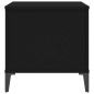 Tavolino da Salotto Nero 60x44,5x45 cm in Legno Multistrato Tavolino da Salotto Nero 60x44,5x45 cm in Legno Multistrato