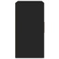 Armadietto a Muro Nero 60x30x60 cm in Legno Multistrato Armadietto a Muro Nero 60x30x60 cm in Legno Multistrato