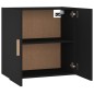 Armadietto a Muro Nero 60x30x60 cm in Legno Multistrato Armadietto a Muro Nero 60x30x60 cm in Legno Multistrato