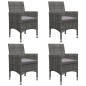 Set Mobili da Pranzo per Giardino 5 pz Grigio Set Mobili da Pranzo per Giardino 5 pz Grigio