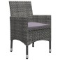 Set Mobili da Pranzo per Giardino 5 pz Grigio Set Mobili da Pranzo per Giardino 5 pz Grigio