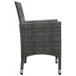 Set Mobili da Pranzo per Giardino 5 pz Grigio Set Mobili da Pranzo per Giardino 5 pz Grigio