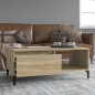 Tavolino Salotto Rovere Sonoma 90x50x36,5 cm Legno Multistrato Tavolino Salotto Rovere Sonoma 90x50x36,5 cm Legno Multistrato