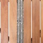 Tavolo da Giardino Grigio 115x74cm in Polyrattan e Legno Acacia