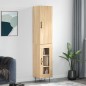 Credenza Rovere Sonoma 34,5x34x180 cm in Legno Multistrato Credenza Rovere Sonoma 34,5x34x180 cm in Legno Multistrato