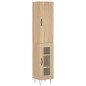 Credenza Rovere Sonoma 34,5x34x180 cm in Legno Multistrato Credenza Rovere Sonoma 34,5x34x180 cm in Legno Multistrato