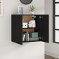 vidaXL Armadietto a Muro Nero 60x31x60 cm in Legno Multistrato vidaXL Armadietto a Muro Nero 60x31x60 cm in Legno Multistrato